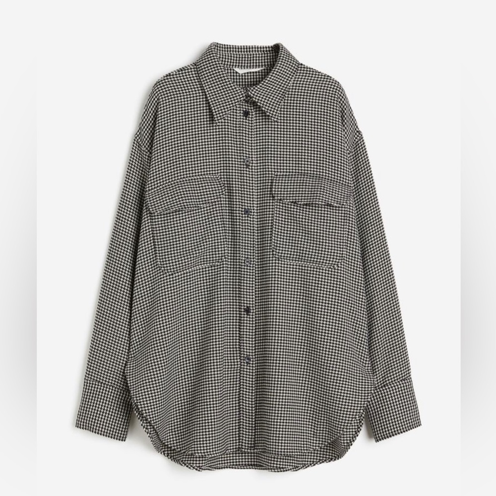 H&M Oversized Houndstooth Shacket (XS, New)